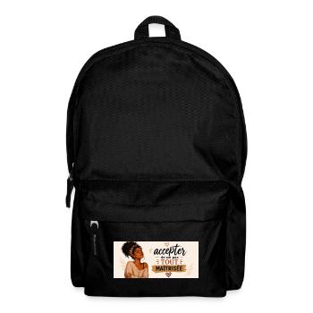 Accepter de ne pas tout maîtriser - Sac à dos - noir - Devant