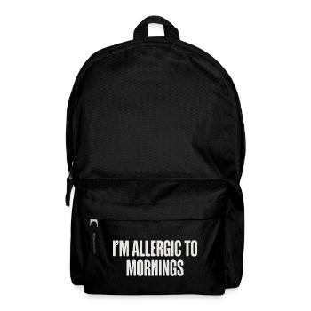 Vintage I'm Allergic To Mornings - Backpack - black - Front