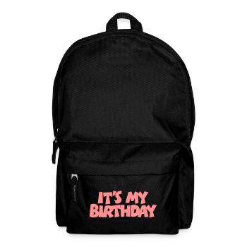 It's my Birthday Geburtstag Design (Pink) - Rucksack - Schwarz - Vorne