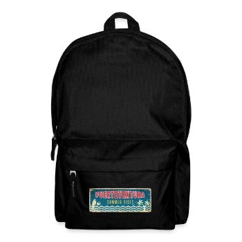 Fuerteventura Sommer Sonne Strand Meer Palmen - Rucksack - Schwarz - Vorne