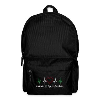 Woman Life Freedom Herzschlag Frauenrechte Iran - Rucksack - Schwarz - Vorne