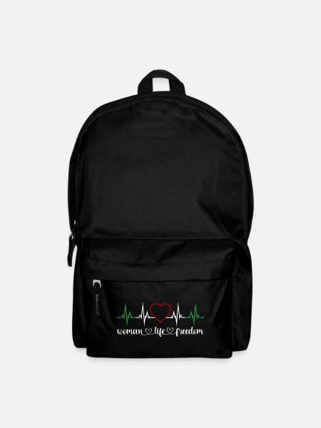 Woman Life Freedom Herzschlag Frauenrechte Iran - Rucksack - Schwarz