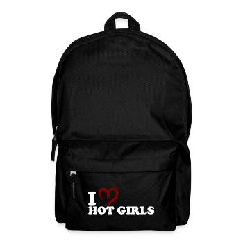Moi ♥ les filles sexy - Sac à dos - noir - Devant