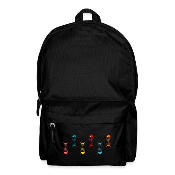 SARDINE. FISH. APRIL FOOL. EASTER. SEA - Backpack - black - Front