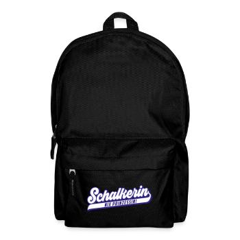 Nix Prinzessin, Schalkerin | Farben änderbar - Rucksack - Schwarz - Vorne