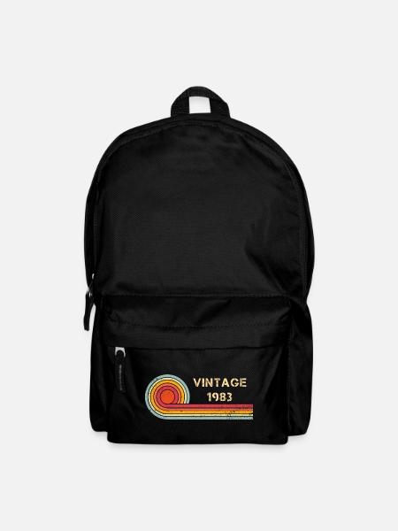 Vintage 1983 Geburtstag Retro Design - Rucksack - Schwarz