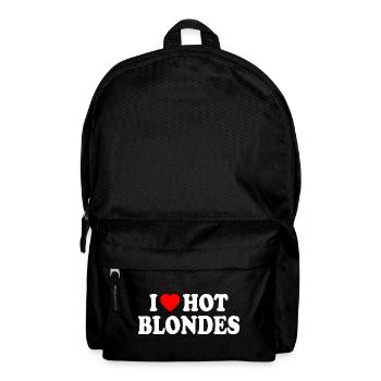 I love hot blondes - Rucksack - Schwarz - Vorne