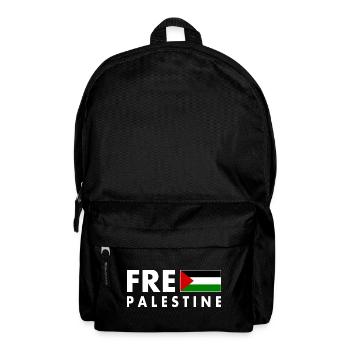 Free palestine - Rucksack - Schwarz - Vorne