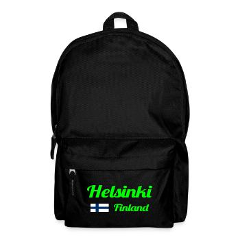Helsinki Finland - Stylish prints - Backpack - black - Front
