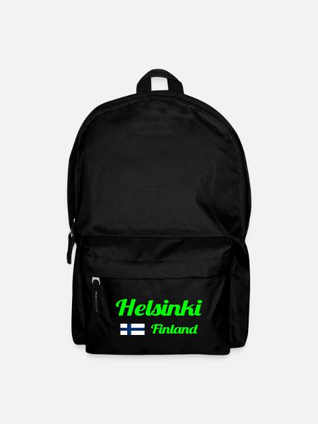 Helsinki Finland - Stylish prints - Backpack - black