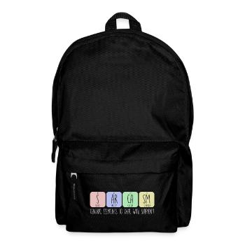 Central elements to deal with stupidity - Rucksack - Schwarz - Vorne