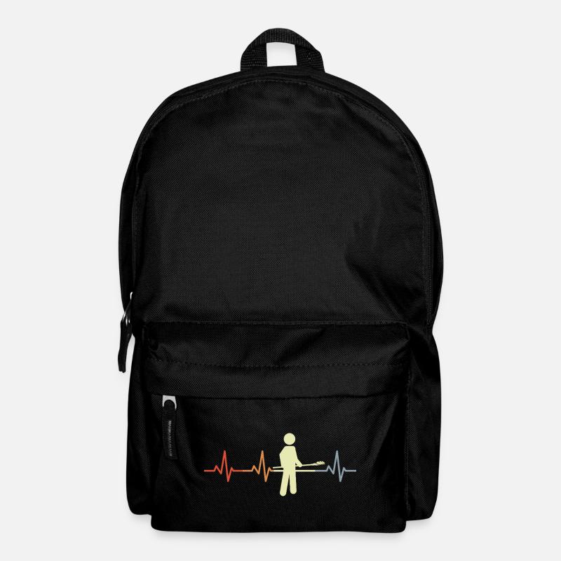 Bäcker Strichfiguren Herzklopfen - Rucksack - Schwarz