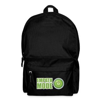Empath Mode Green Power Button Design - Backpack - black - Front