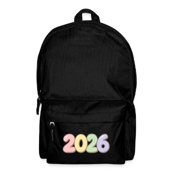 Pastel colored year 2026 - Backpack - black - Front