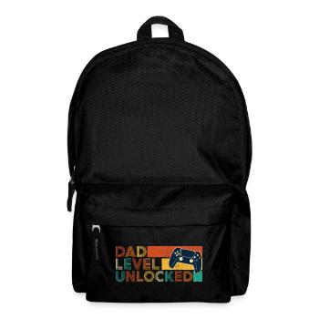 Dad Level Unlocked Gamer Father Humor - Backpack - black - Front