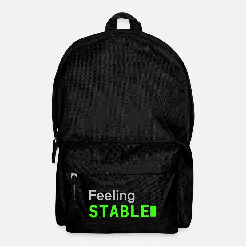 Feeling Stable | Developer mood - Backpack - black