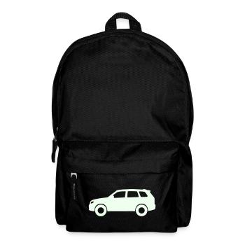 Silhouette de voiture pastel - Sac à dos - noir - Devant
