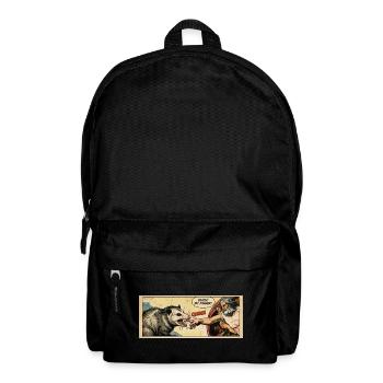 Opossum Beats God's Hand Funny Opossum Meme - Backpack - black - Front