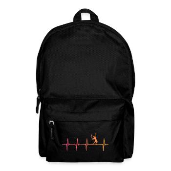 Tennisspieler von Sunset Heartbeat - Rucksack - Schwarz - Vorne