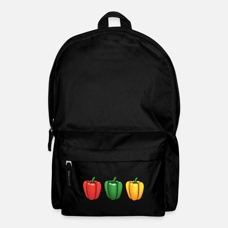 Paprika red green yellow - Backpack - black