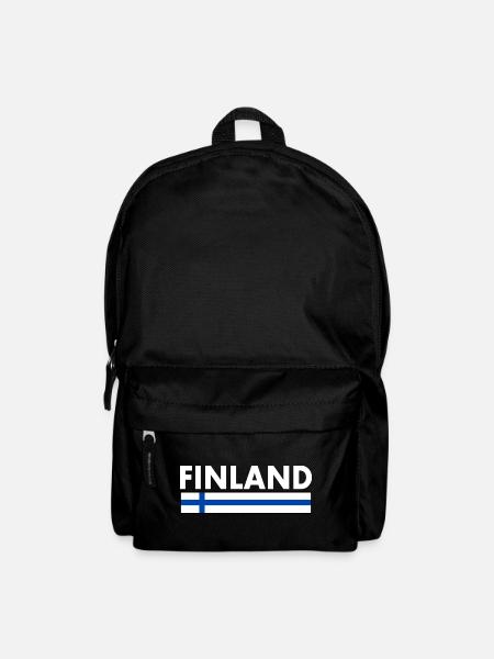 Finnland - Rucksack - Schwarz
