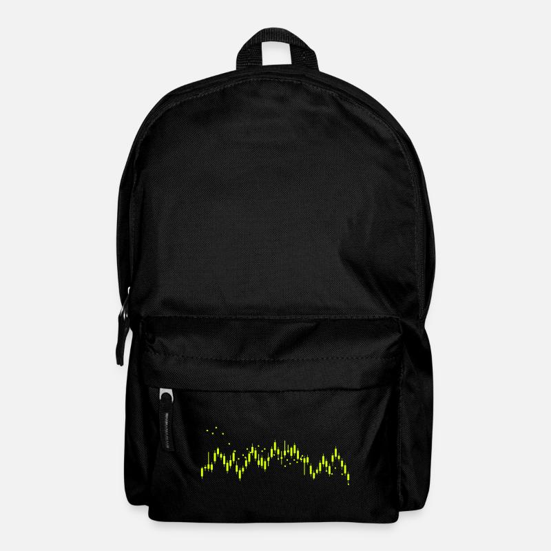 Trading Candlestick Logo - Backpack - black