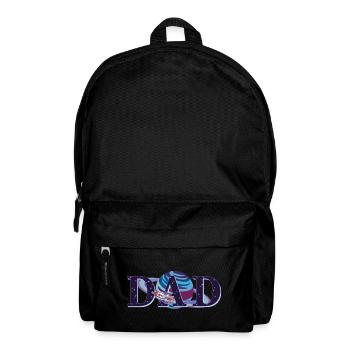 Papa Cool Space Rocket Vatertag Matching Männer - Rucksack - Schwarz - Vorne