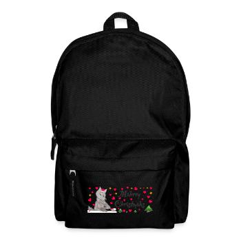 Cult Wolf Christmas, MÄHrry Christmäh's Heart - Backpack - black - Front