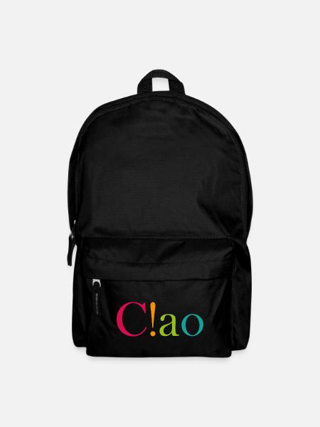 Farbiges Ausrufezeichen Logo - Rucksack - Schwarz