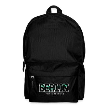 Berlin Kreuzberg Neon Grunge - Rucksack - Schwarz - Vorne