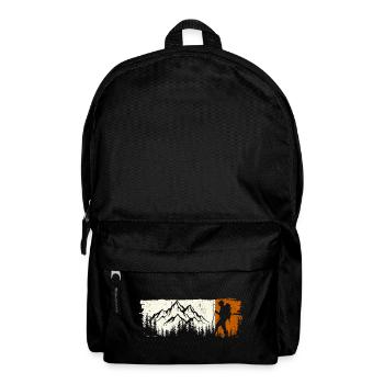 Mountain Explorer Silhouette T-Shirt - Rucksack - Schwarz - Vorne