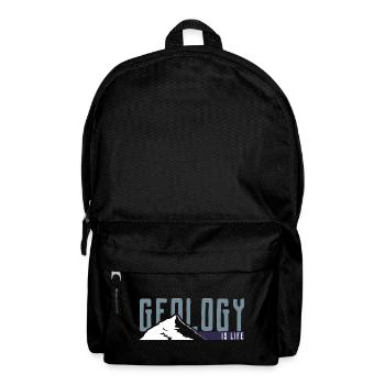 Geologie ist Leben - Rucksack - Schwarz - Vorne
