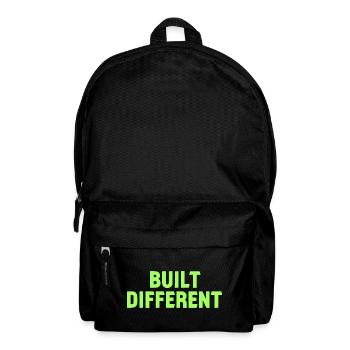 Built Different Neon Tee - Rucksack - Schwarz - Vorne