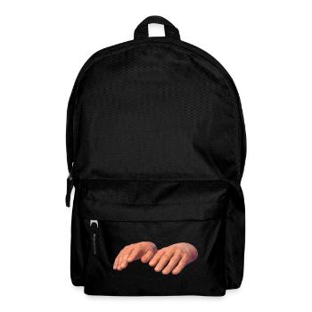 Hands in soft earth tones - Backpack - black - Front