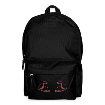 Powerful Arms Silhouette - Backpack - black - Front