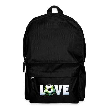 Amour du football Design balle rond - Sac à dos - noir - Devant