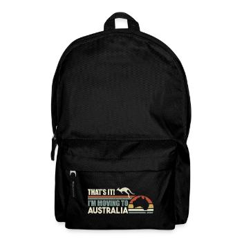 Australie Je déménage en Australie Tourisme - Sac à dos - noir - Devant