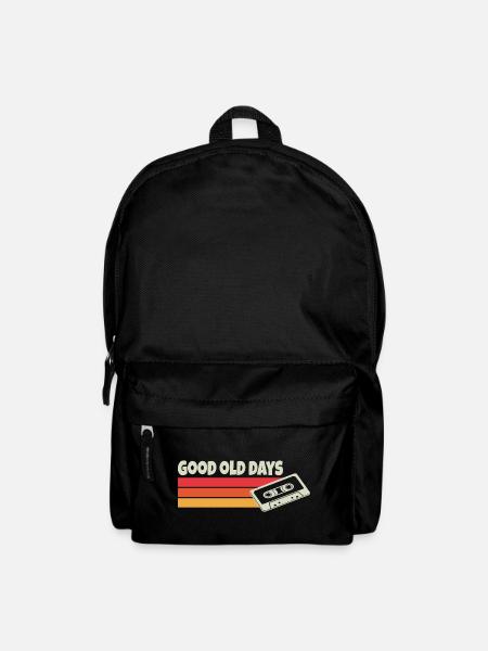Kassette 90er Retro Cooler Spruch - Rucksack - Schwarz