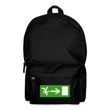 Schlendern aus der Kneipe  - Rucksack - Schwarz - Vorne