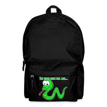 Conception de bande dessinée drôle de serpent pour des enfants - Sac à dos - noir - Devant