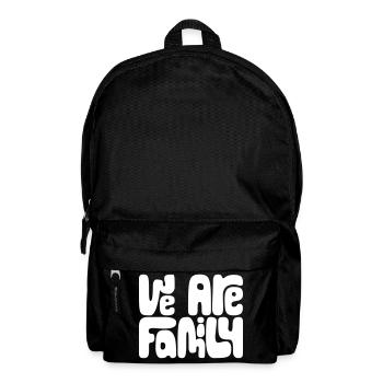 We are Family - Rucksack - Schwarz - Vorne