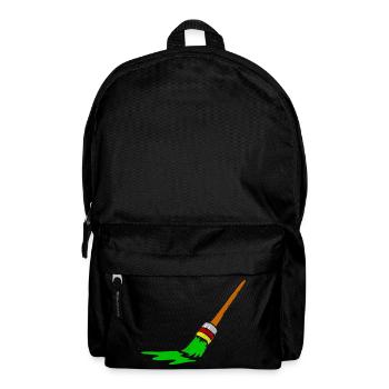 Urban Graffiti Pinsel Design - Rucksack - Schwarz - Vorne