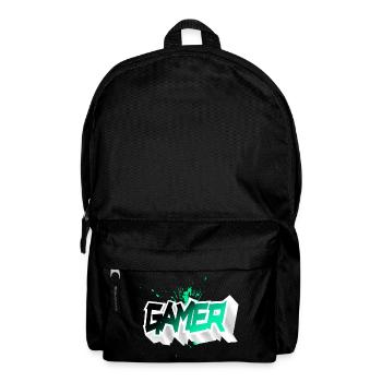Gamer - Rucksack - Schwarz - Vorne