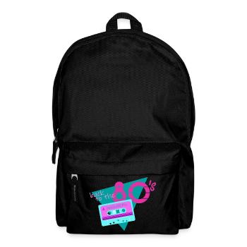 retour à la cassette rétro des années 80 - Sac à dos - noir - Devant