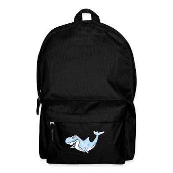 Dolphin funny cartoon - Backpack - black - Front
