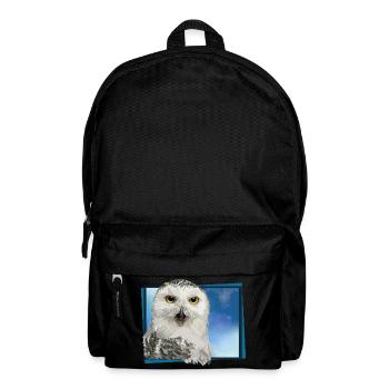 Snowy owl - Backpack - black - Front