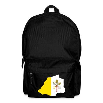 Vatican City Flag Map Flag - Backpack - black - Front
