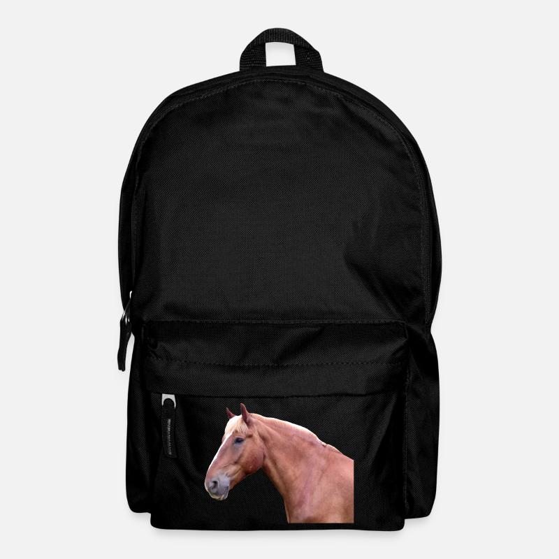Pferdekopf Pferd Dressurpferd Pferderasse Reiter - Rucksack - Schwarz