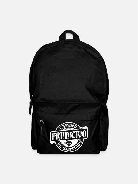 Camino Primitivo Pilgrim's Stamp | Santiago - Backpack - black