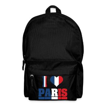 I love paris j’aime Paris France - Sac à dos - noir - Devant